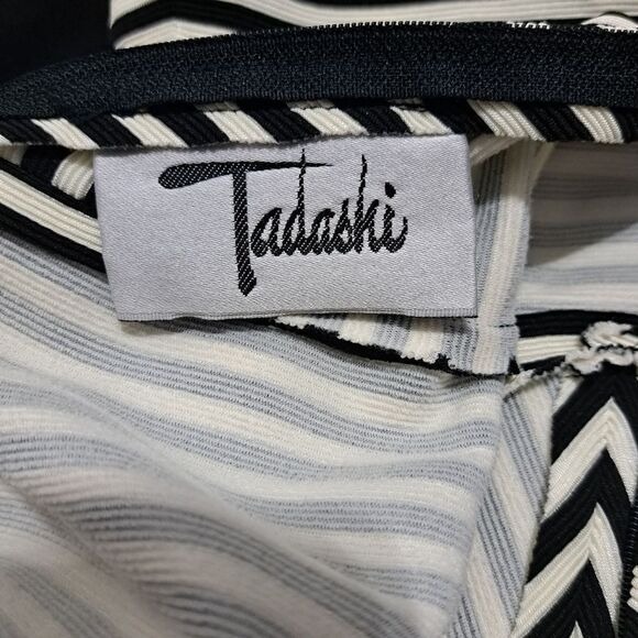 Vintage Tadashi Bodycon High Front Slit Y2K Classic Rib Knit Gothic Maxi Dres XS - Picture 6 of 14